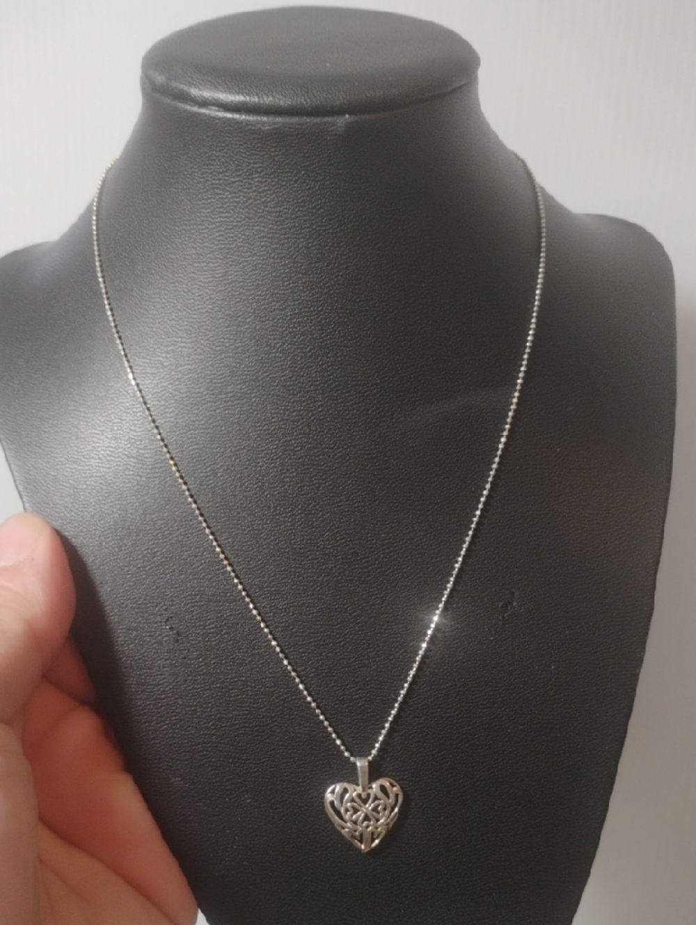 925 Sterling Silver Clover & Hearts Charm Necklace – 18" Italy Chain – Symbolic